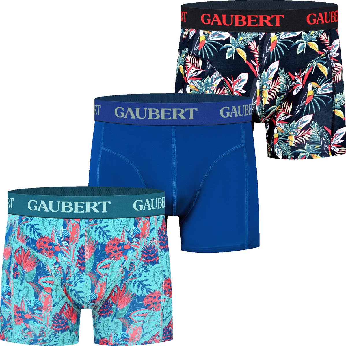 GAUBERT 3-PACK Premium Heren Bamboe Boxershort GBSET-259-XL