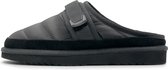 Dutch'D ® - Luxe pantoffel - Sloffen - Ease Mule zwart - Maat 45 - Echt wol! - Heerlijk warm