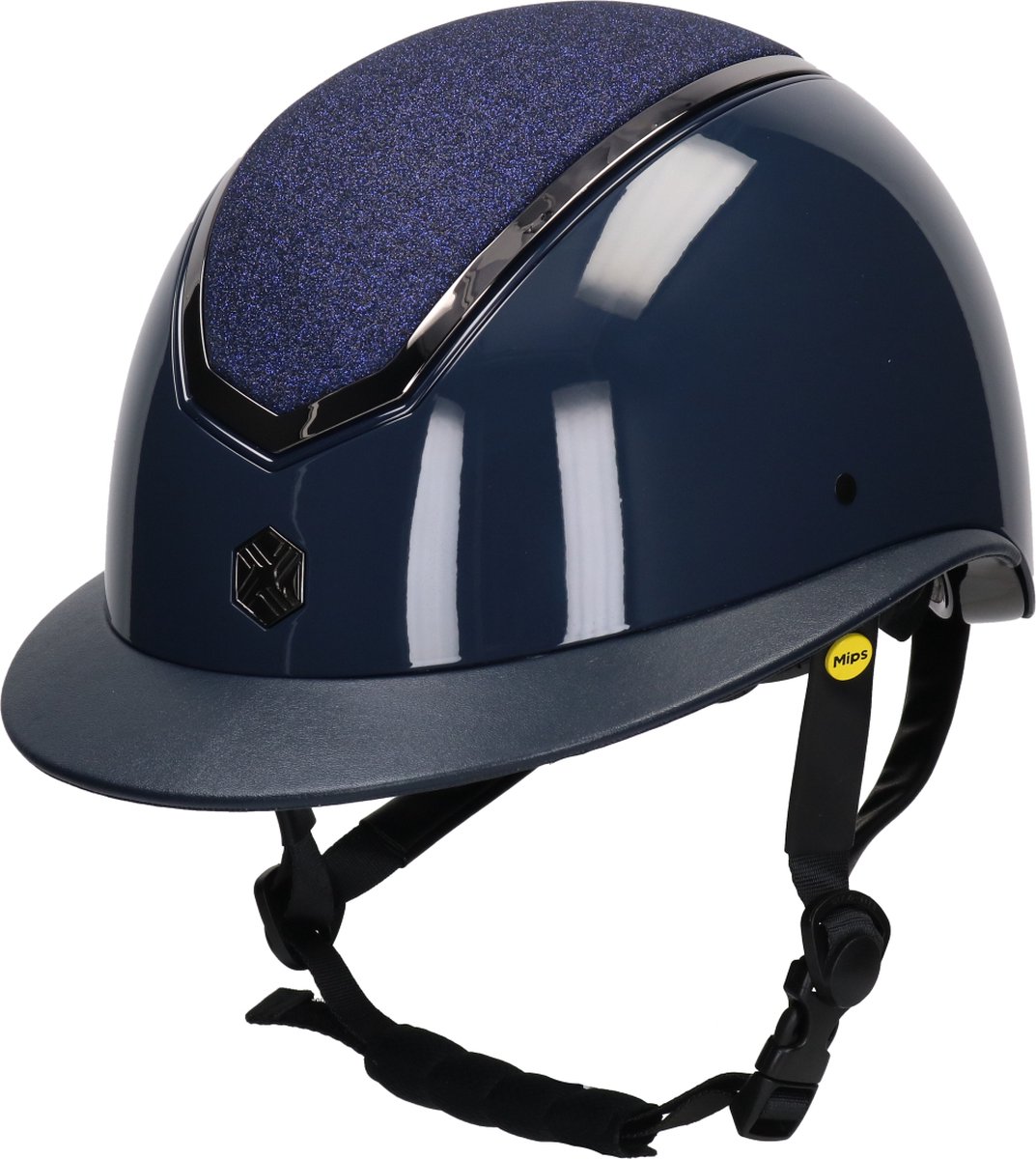 Charles Owen Veiligheidshelm Charles Owen Kylo Gloss Mips Brede Klep Donkerblauw