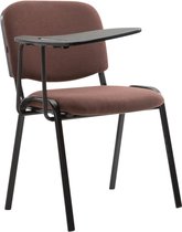 CLP Ken Bezoekersstoel - Met klaptafel - Stof bruin
