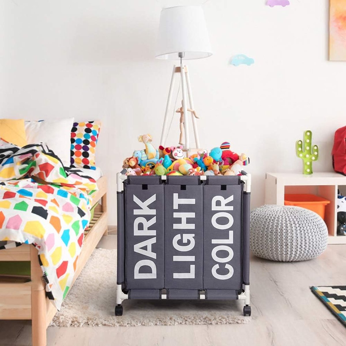 Grand Panier à Linge Sur Roulettes | Panier-Ideal & PANIER-IDEAL