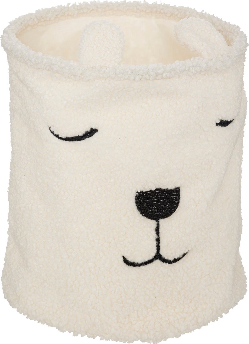 Atmosphera Kids Opbergmand / Speelgoedtas - Teddy - D35 - Opbergtas -Wit