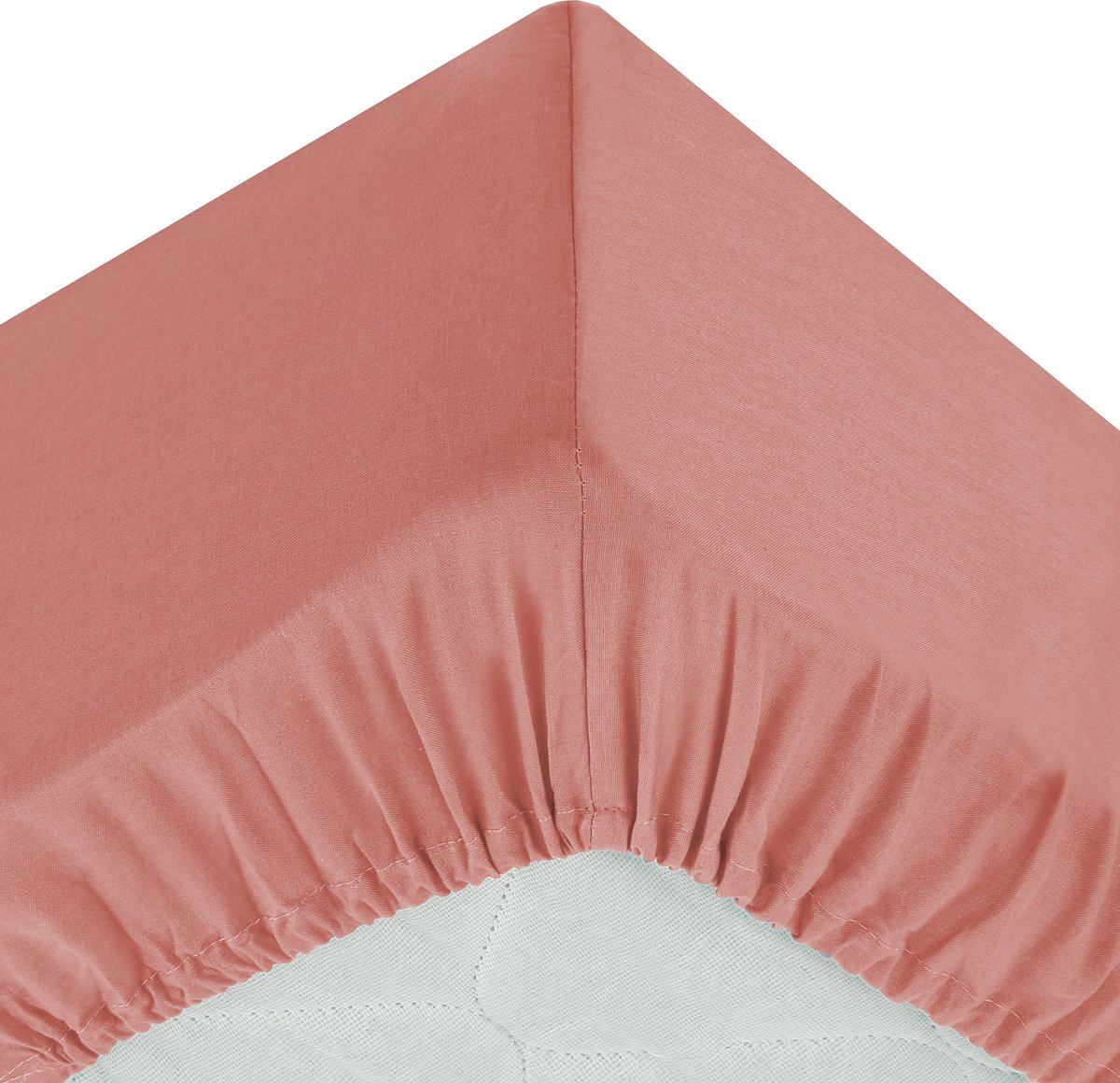 Atmosphera Hoeslaken katoen 160x200cm - Blush