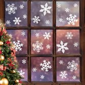 256 stuks zelfklevende raamdecoratie, Kerstmis, feest, nieuwjaarsbenodigdheden, doe-het-zelfdecoraties voor deuren, ramen en vitrines, kerstthemafeest, pvc
