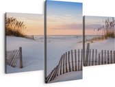 Artaza Peinture sur Toile Triptyque Plage et Mer - 150x120 - Groot - Photo sur Toile - Impression sur Toile