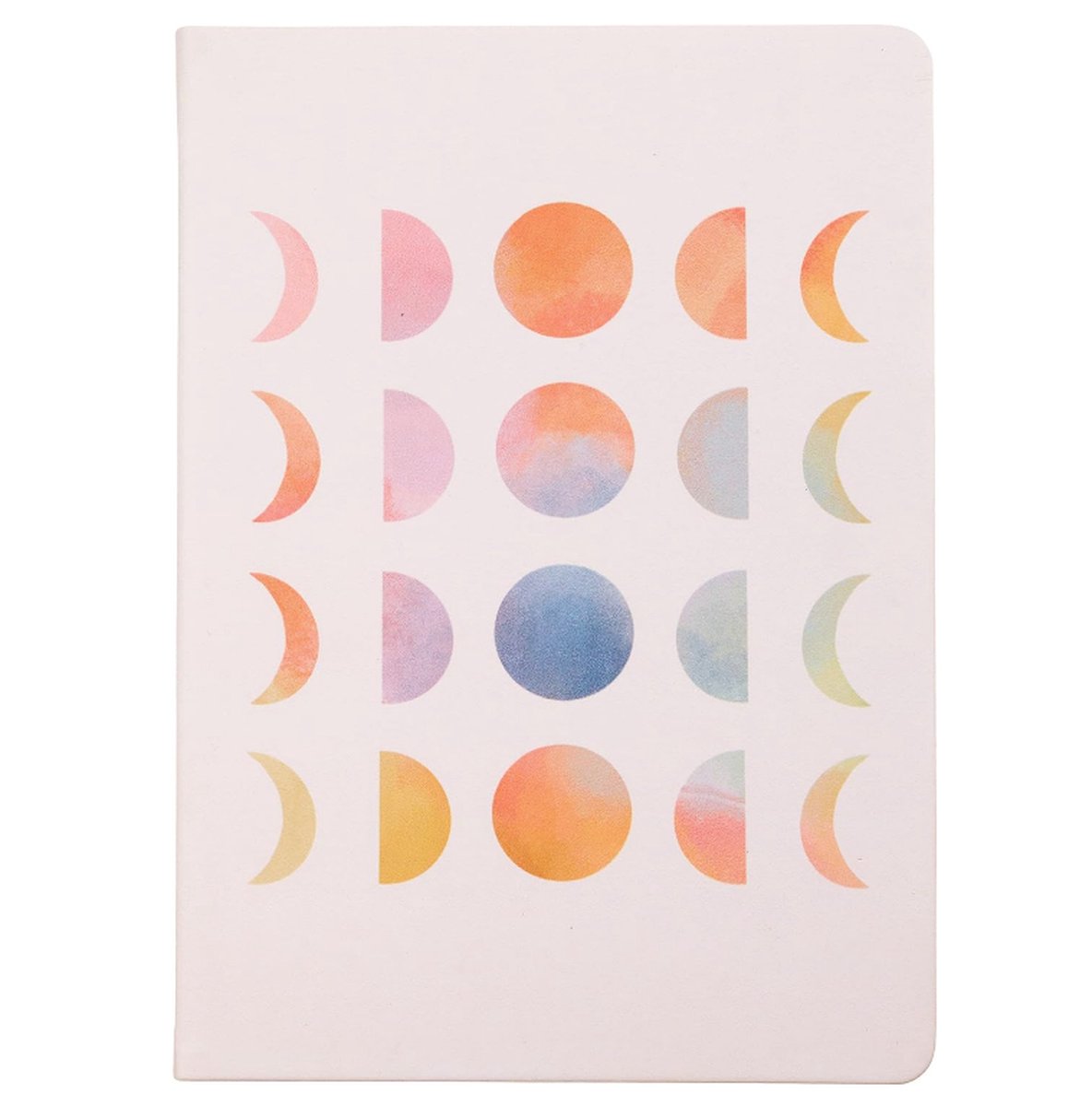 Eccolo Kenzi Sudio Medium Lined Journal Notebook, Flexible Cover, A5 Writing Journal, 192 Ruled Ivory Pages, Ribbon Bookmark, Lay Flat, Notebook for Work or School, Moon Phases (20.96 x 14.61 x 1.02 cm)