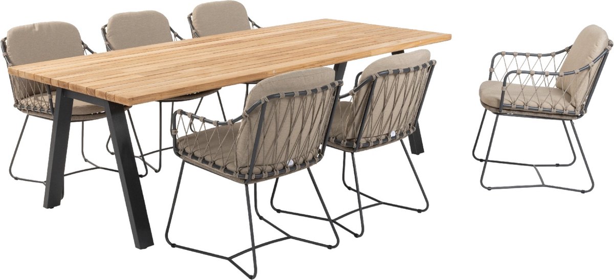 Taste Prego/Ambassador tuinset - 7-delig - 240x100 cm. Taste Prego/Ambassador tuinset - 7-delig - 240x100 cm. - Afbeelding 1