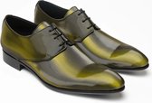 Mascolori Chaussures pour hommes - Krypton Green - Chaussures pour femmes faites à la main en Cuir - Taille 42