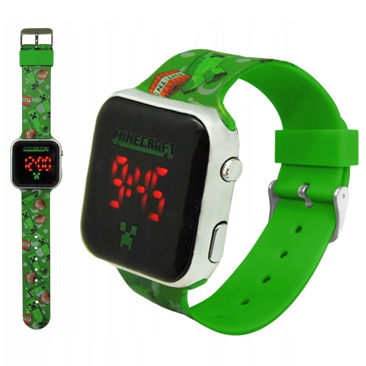 Minecraft Creeper Groene Kinderhorloge, Digitaal Polshorloge