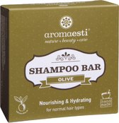 Aromaesti Solid Shampoo Bar Olive - Olijfolie - shampoo voor normaal haar - solid shampoo - vegan - duurzaam - biologisch - diervriendelijk -zero waste - 60 gram