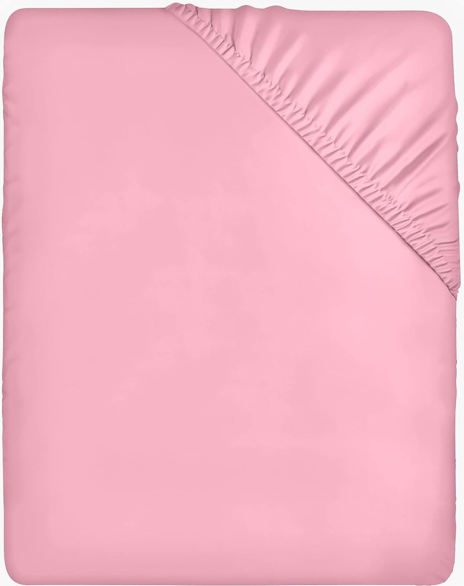 hoeslaken, 100% katoen, Cotton Soft - Anti-allergie \ Bijzonder ademend, resistent, huidvriendelijk90 x 200 x 35cm