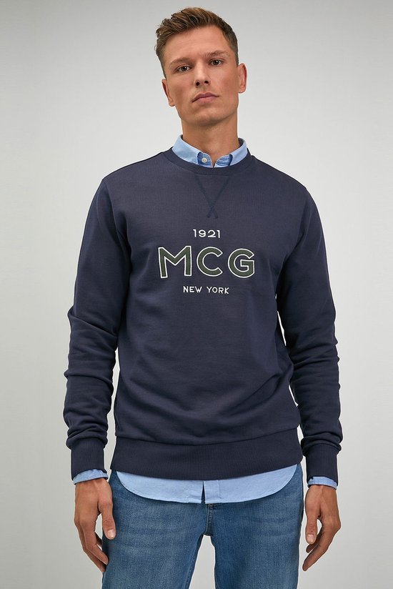 McGregor Pull Logo Marine Homme Taille M Coupe reguliere bol