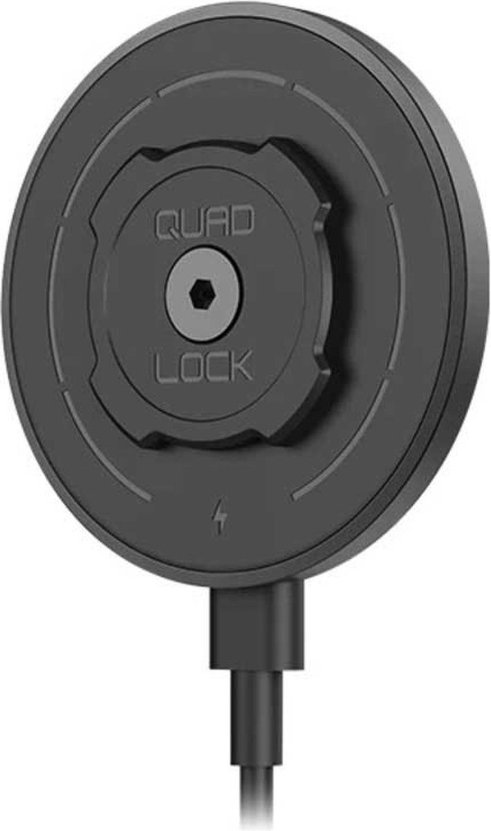 Quad Lock - Draadloze Oplader - MAG - Oplaadkop - voor Bureau, Zuignap & Car Vent Mounts - Wireless Charging Head - Quad Lock