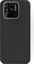 Casemania Hoesje Geschikt voor Xiaomi Redmi 10 A & 9C Zwart - Siliconen Back Cover