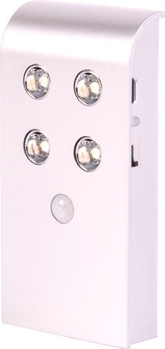 Opbouwlamp Kast/Garderobe LED Zilver