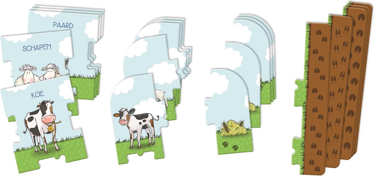 Clementoni Education - Fien en Teun Puzzelspel met Boerderijthema - Legpuzzel met Draaischijf - Het Leerzame Cadeautje - 3-5 jaar — afbeelding 8