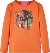 vidaXL-Kindershirt-met-lange-mouwen-eekhoornprint-104-oranjebruin