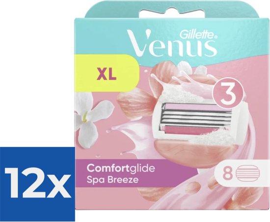 Pack De 12 Lames Gillette VENUS Comfortglide Spa Breeze - Recharge Pour Rasoir Femme