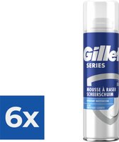 Gillette Series Verzorgende Scheerschuim Mannen - 250 ml - Voordeelverpakking 6 stuks