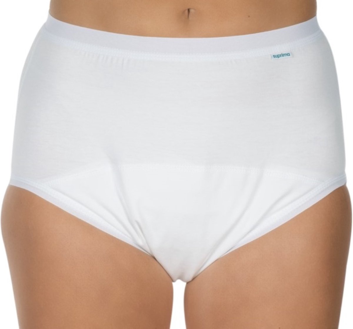 Goedkoopste Suprima 1245 Incontinentiebroekje, slip, katoen, PU KRUIS, UNISEX, wit (58) (heupomtrek 142 cm