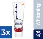 Parodontax Complete Protection Whitening - Tandpasta - tegen bloedend tandvlees - 75 ml - Voordeelverpakking 3 stuks