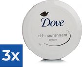 Dove Voedende Crème - 150 ml - Bodycrème - Voordeelverpakking 3 stuks