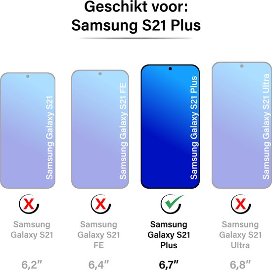 Book case Samsung Galaxy S21 Plus avec Protection appareil photo - Simili cuir - Porte-cartes - Cordon - Samsung Galaxy S21 Plus - Rose