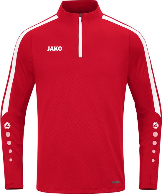 Jako Power Ziptop Kinderen - Rood | Maat: 128