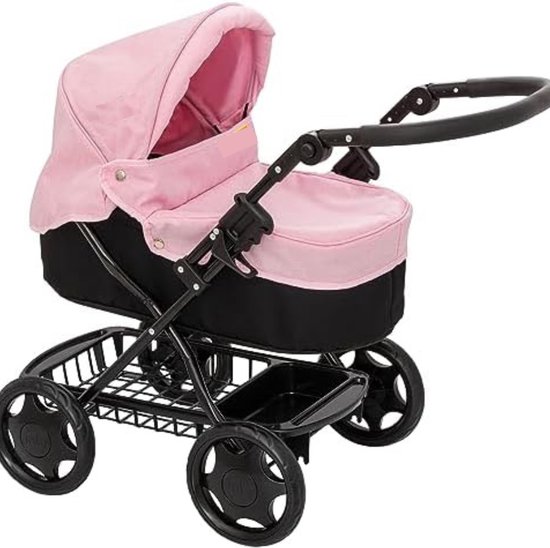 Van Dijk Toys houten poppenwagen / poppenbuggy - Rood (Kinderopvang kwaliteit