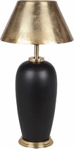 Tafellamp Marengo 17x15x48cm black/gold