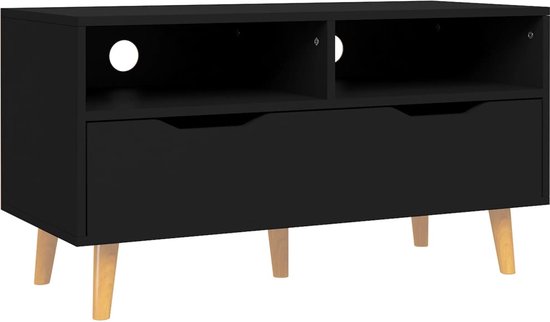 vidaXL-Tv-meubel-90x40x48,5-cm-bewerkt-hout-zwart