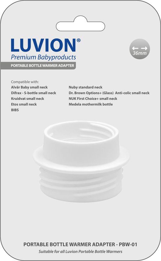 LUVION® Draagbare Flessenwarmer Adapter PBW-01 - Smalle hals: - Difrax - Dr. Brown - Medela - Alvar van Luvion — afbeelding 2