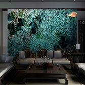 Fotobehangkoning - Behang - Vliesbehang - Fotobehang - Emerald Garden - 250 x 175 cm