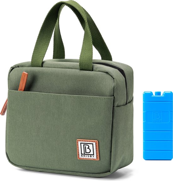 Brisby 4 Laags Geïsoleerde Koeltas - Lunchtas 4 liter - Groen