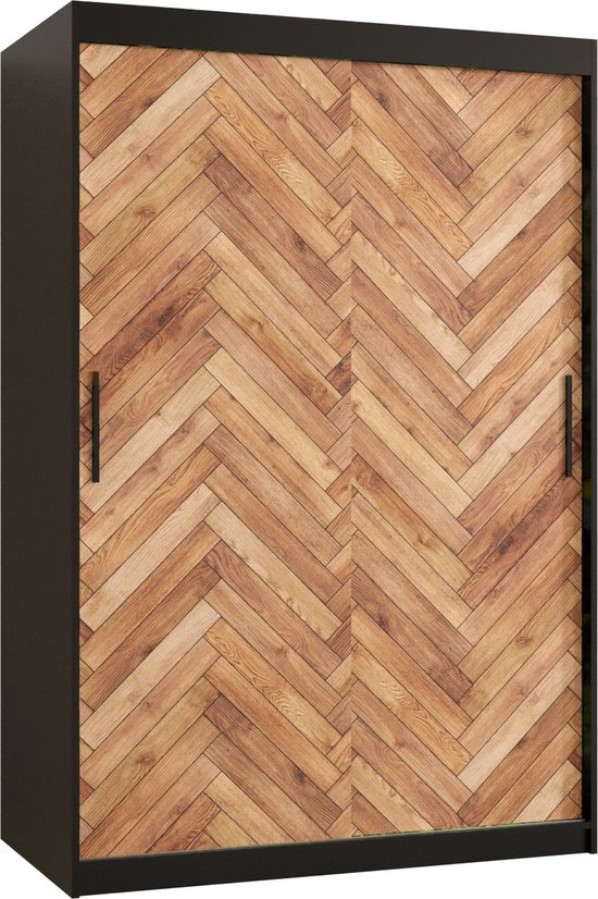 Saturn - Slaapkamer - Eiken - Zwart - 180 - Groot