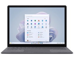 Microsoft Surface Laptop 5 Intel® Core™ i5 i5-1245U 34,3 cm (13.5") Touchscreen 16 GB LPDDR5x-SDRAM 256 GB SSD Wi-Fi 6 (802.11ax) Windows 11 Pro UK International Platina