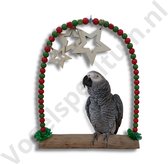 Grote schommel voor papagaaien | Vogelschommel | Papegaaienschommel | Kerst editie!