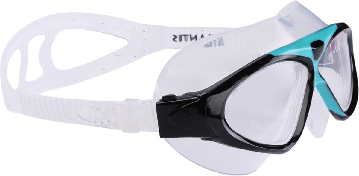 Atlantis Tetra - Zwembril - Volwassenen - Clear Lens - Zwart/Turquoise