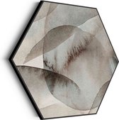 Akoestisch Schilderij Abstract Rustige Tinten met Accent 02 Hexagon Basic L (100 X 86 CM) - Akoestisch paneel - Akoestische Panelen - Akoestische wanddecoratie - Akoestisch wandpaneelKatoen L (100 X 86 CM)