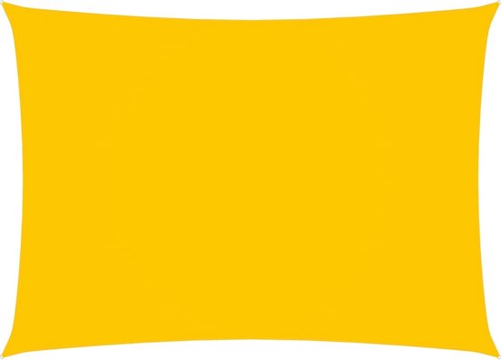 vidaXL Parasol rectangulaire 3 x 5 m Tissu Oxford Jaune