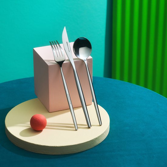 Ensemble de couverts Karaca Mild 84 pièces 316+ Premium pour 12 personnes