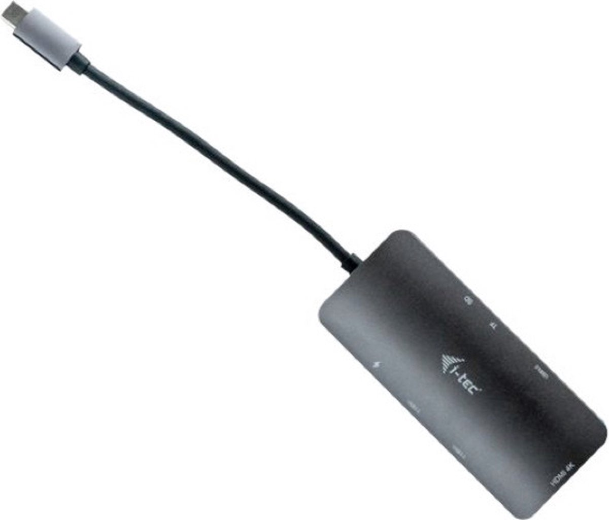 i-Tec - USB-C Metal Nano Dock met HDMI - USB-A + Audio/Mic - Kaartlezer - USB-C Oplaadpoort thumbnail 3