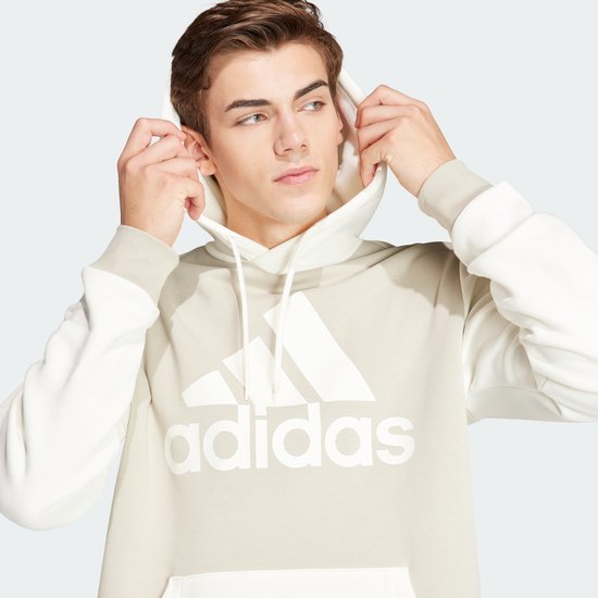 Adidas hoodie heren beige hotsell