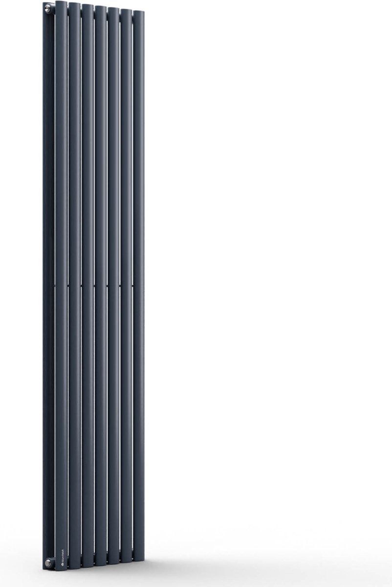 Blumfeldt Badkamerverwarming - 691 Watt - Designradiator - Zuinig en vlak - Verticaal - Wandverwarming voor Bad- en woonkamer - Geruisloos - Radiator met thermostaat - Zandkleur