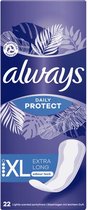 x8 Protège-slips Always Daily Protect Extra longs 22 pièces