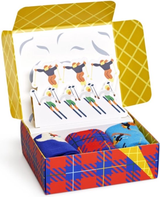 Happy Socks 3-Pack Skiing Gift Set P000333 41-46