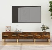vidaXL TV-meubel X - Mediakast - 150 x 34.5 x 30 cm - Gerookt Eiken - Kast