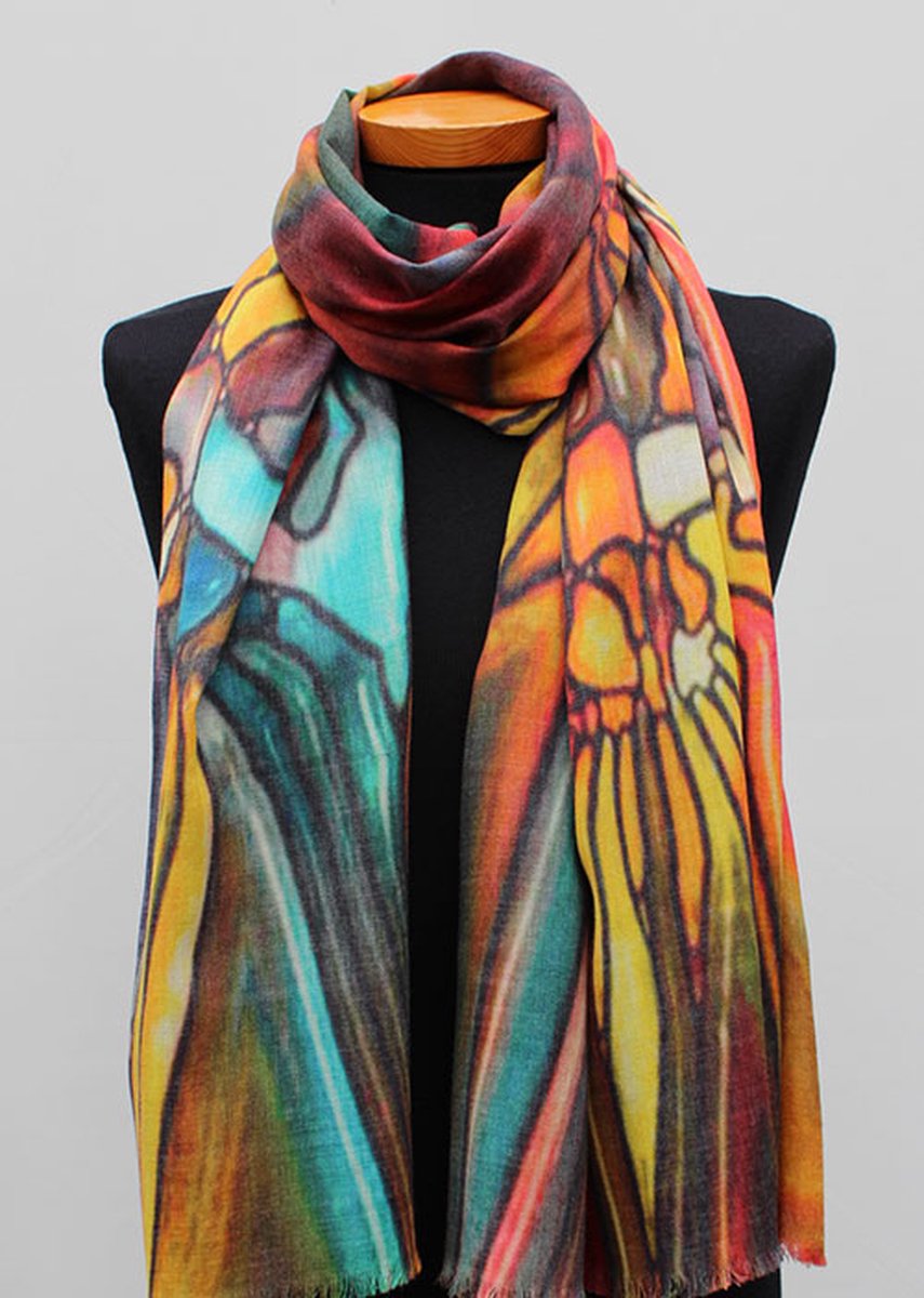 Cashmere sjaal Kleurenpalet - Luxe sjaal - 72 x 185 cm