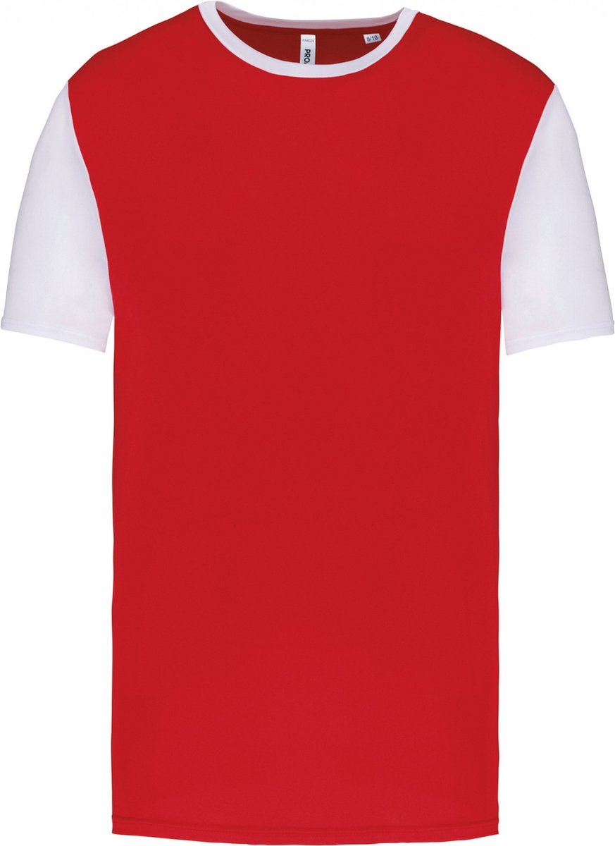 SportSportshirt Kind 4/6 years (4/6 ans) Proact Ronde hals Korte mouw Sporty Red / White 100% Polyester
