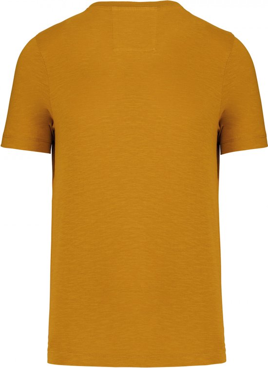 T-shirt Heren XS Kariban Ronde hals Korte mouw Curcuma 80% Katoen, 20% Polyester